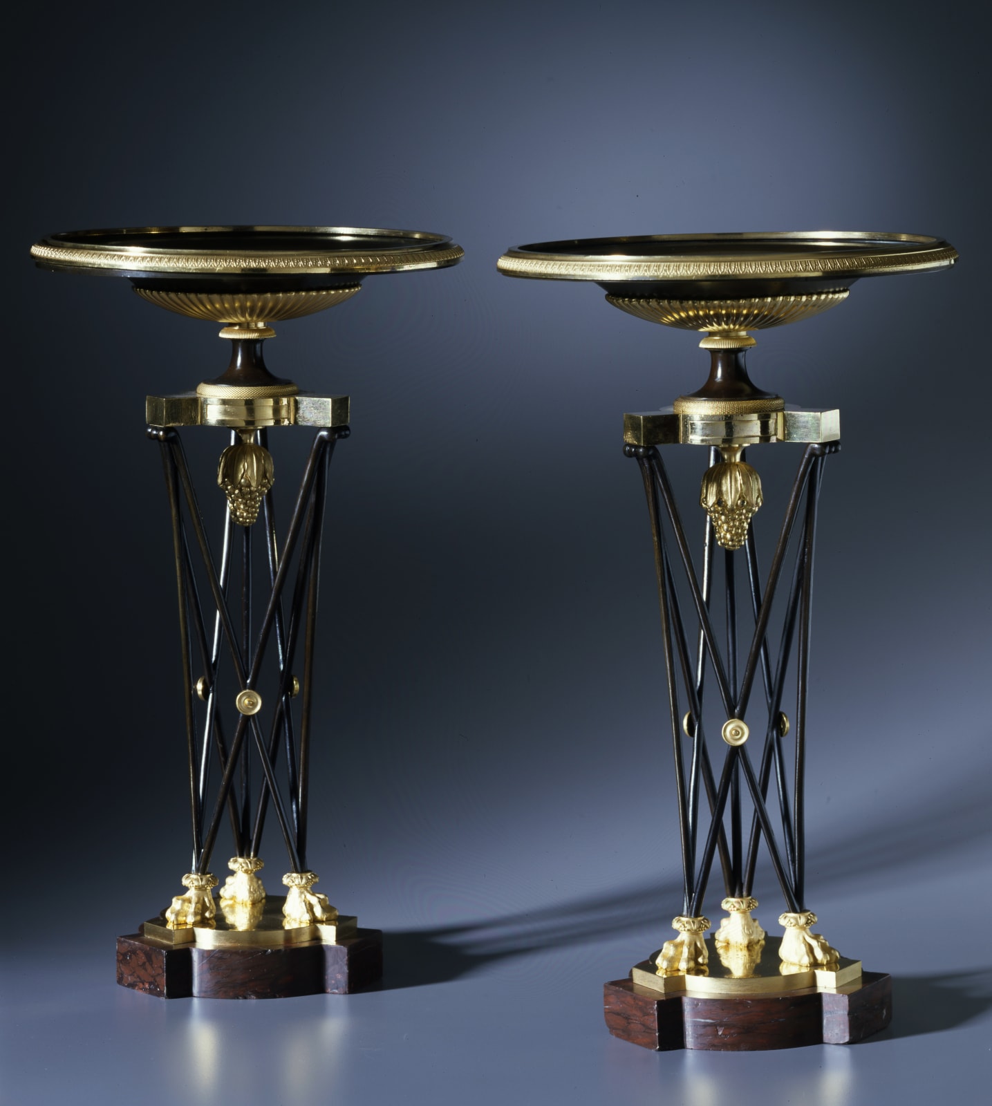 Unknown, A pair of Empire coupes, each shaped as a tripod athénienne, Paris, date circa 1805