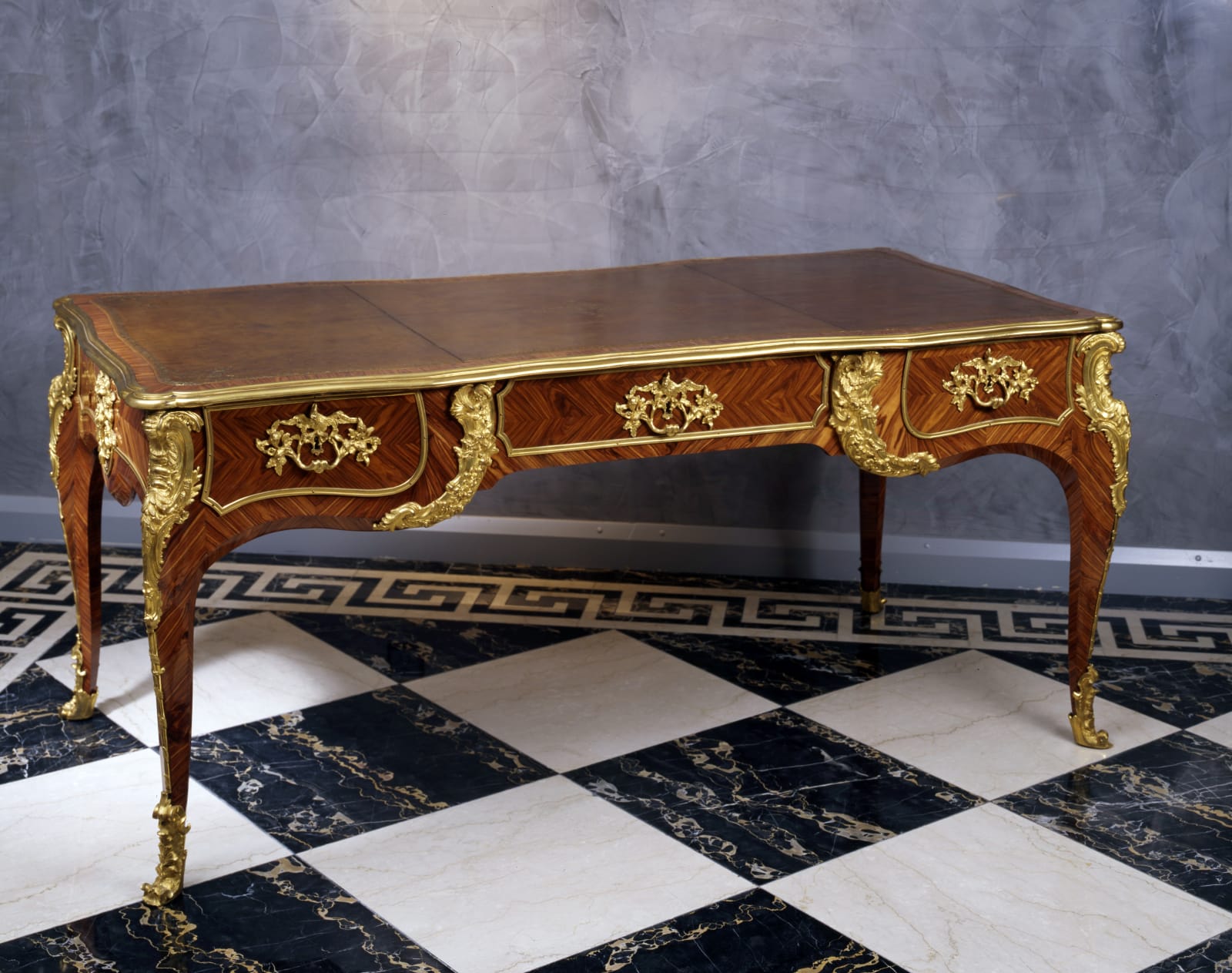 Pierre II Migeon, A Louis XV bureau plat by Pierre II Migeon, Paris, date circa 1750