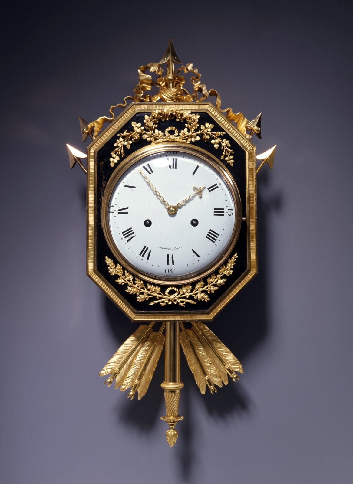 Manière, A Directoire cartel clock of eight day duration, by Manière, Paris, date circa 1795