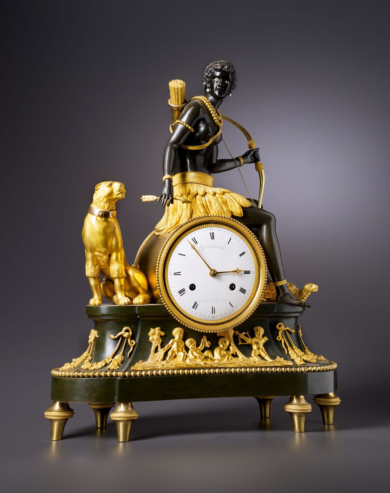 Jean-Simon Deverberie, An Empire 'Pendule l'Afrique' by Jean-Simon Deverberie, Paris, date circa 1812-1815