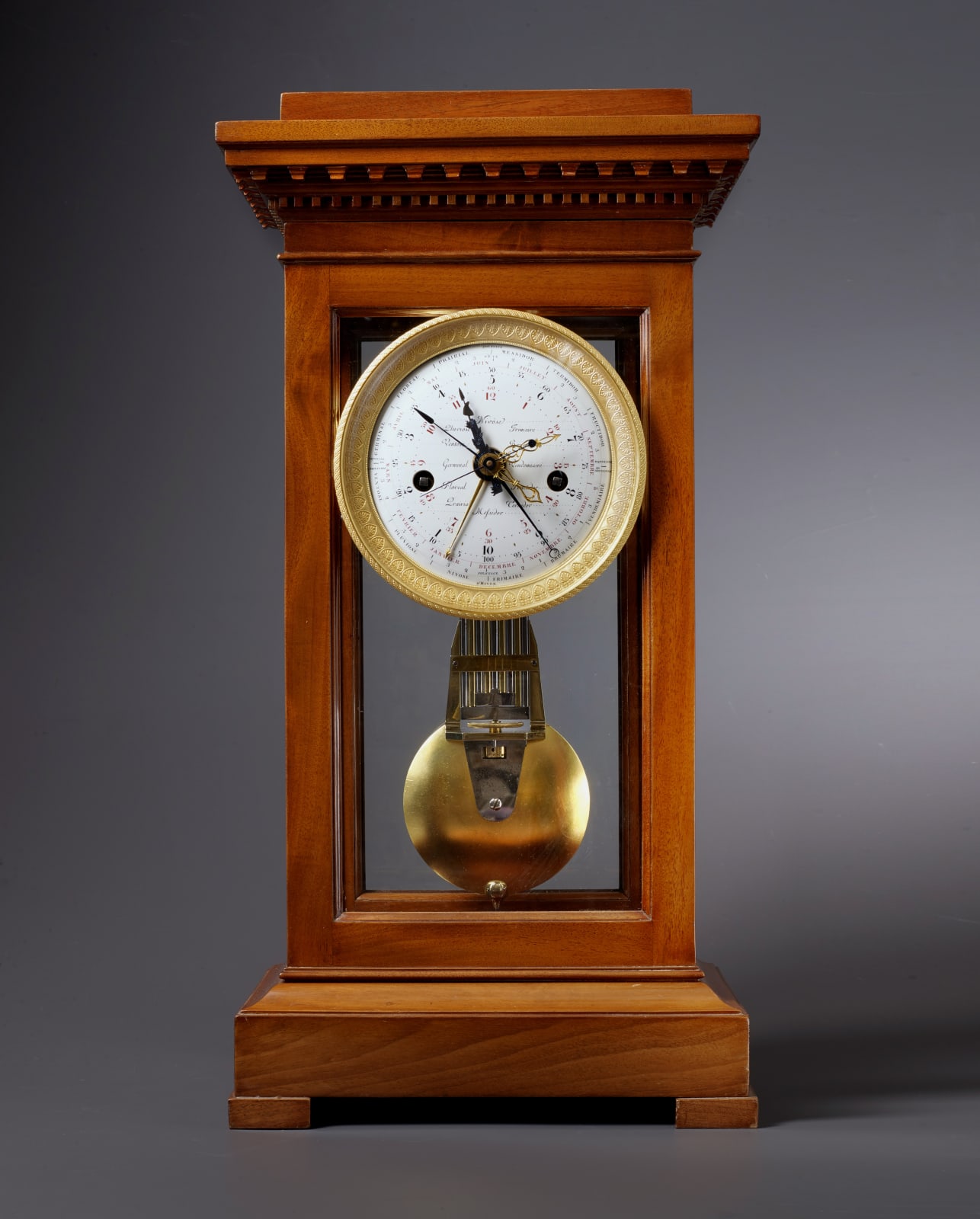 Unknown, A Directoire table regulator with Gregorian and full Revolutionary Calendars, Paris, date circa 1800