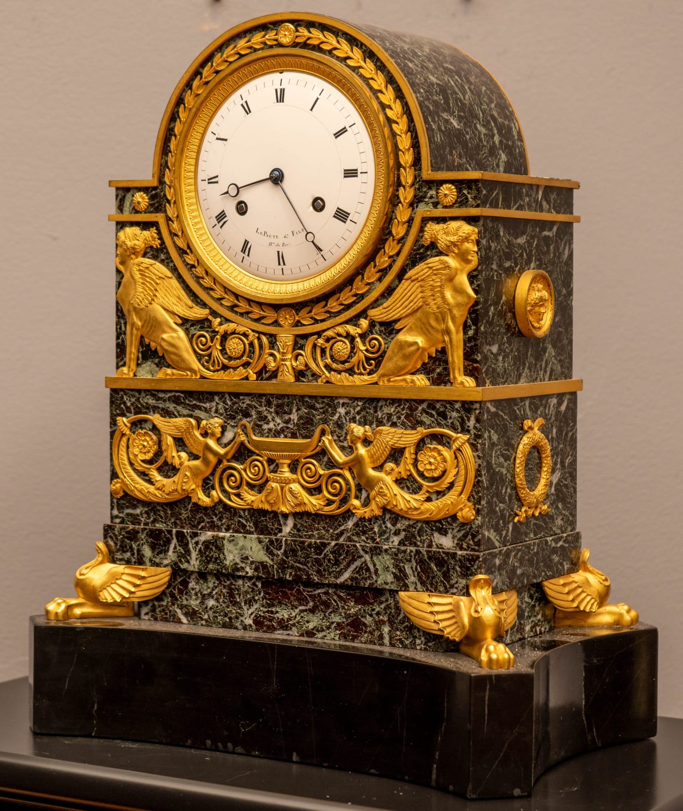 Le Paute et Fils, A Restauration mantel clock by Le Paute et Fils, Paris, date circa 1820