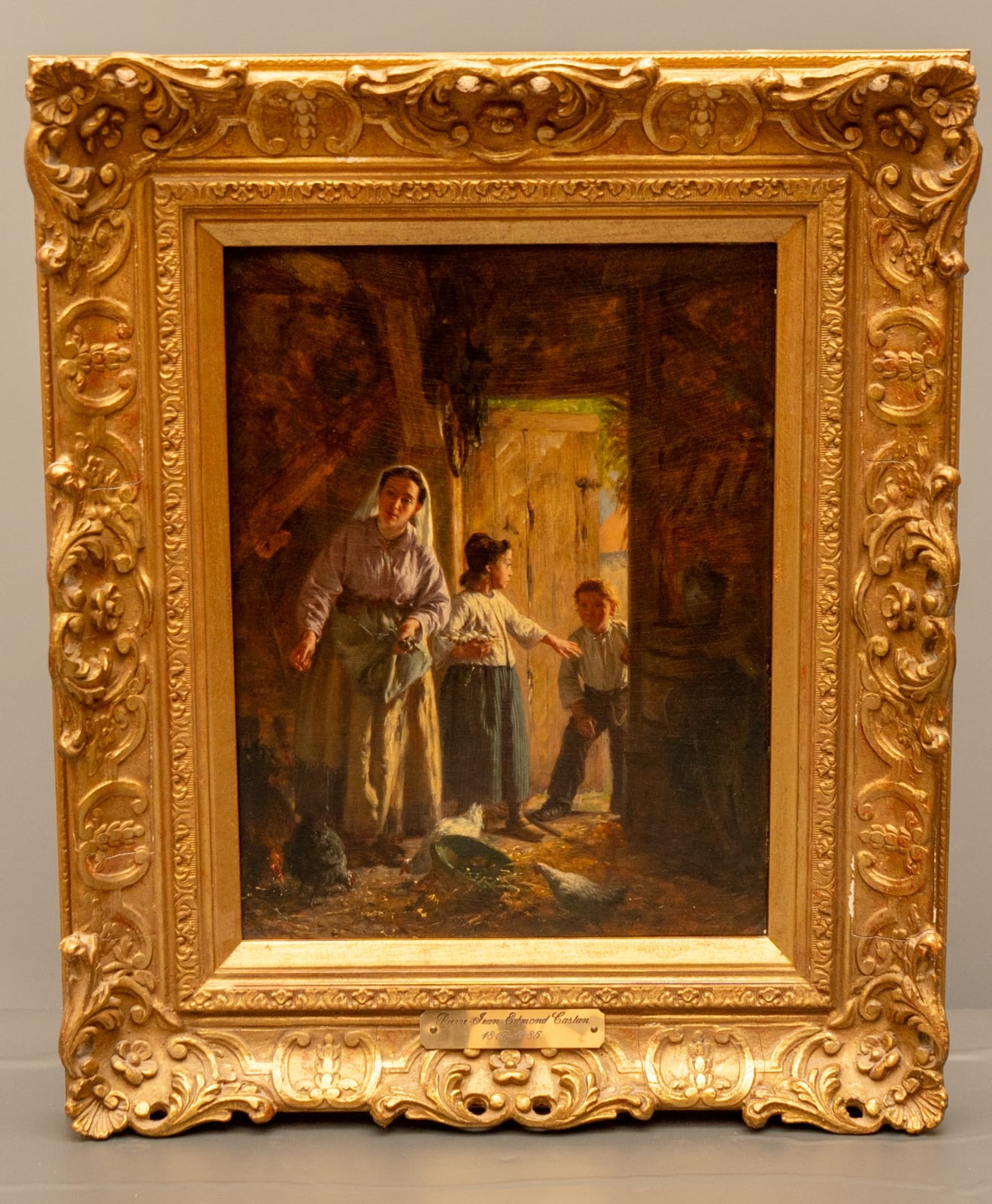 Pierre-Jean-Edmond Castan, Collecting Eggs with Mother, Paris, date circa 1867