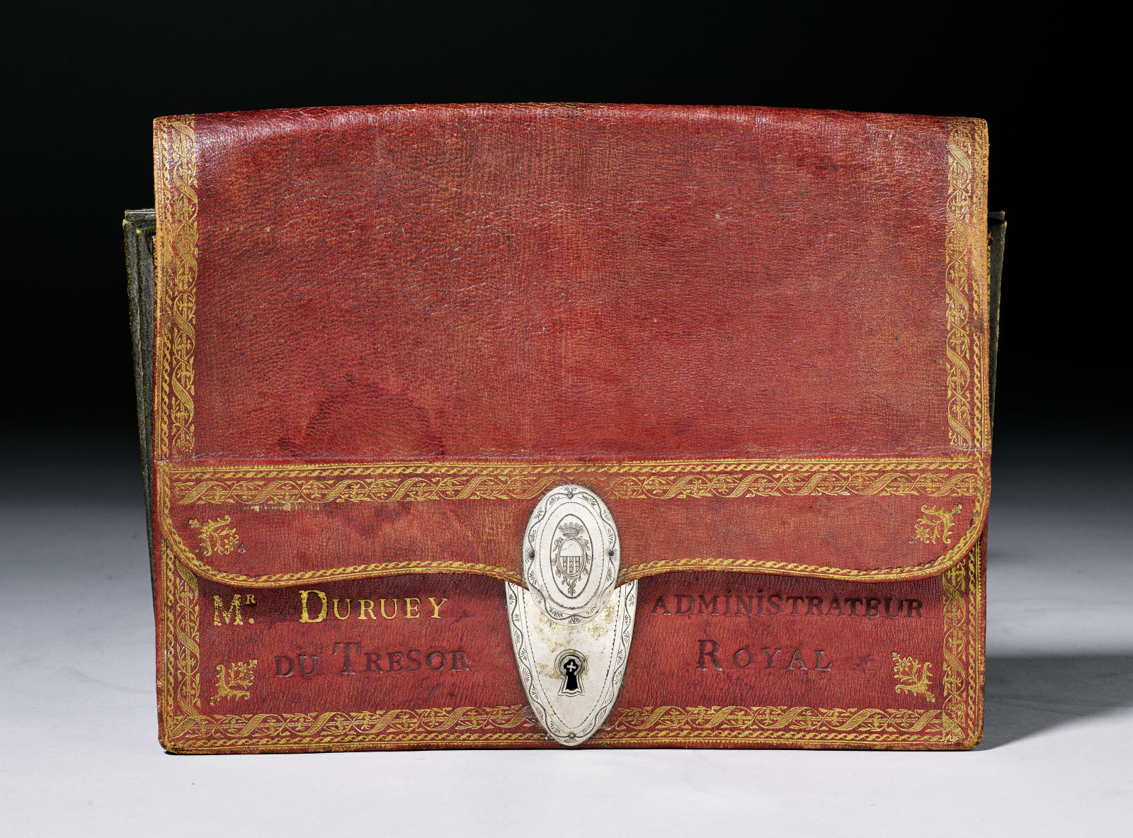 Pierre-Joseph Bisiaux (in the style of), A Louis XVI portefeuille in the style of Pierre-Joseph Bisiaux originally belonging to Joseph Duruey, Paris, date circa 1790