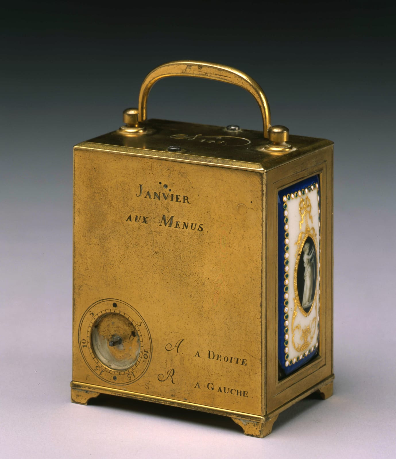 Antide Janvier, A Louis XVI miniature travelling clock by Antide Janvier, Paris, date circa 1785