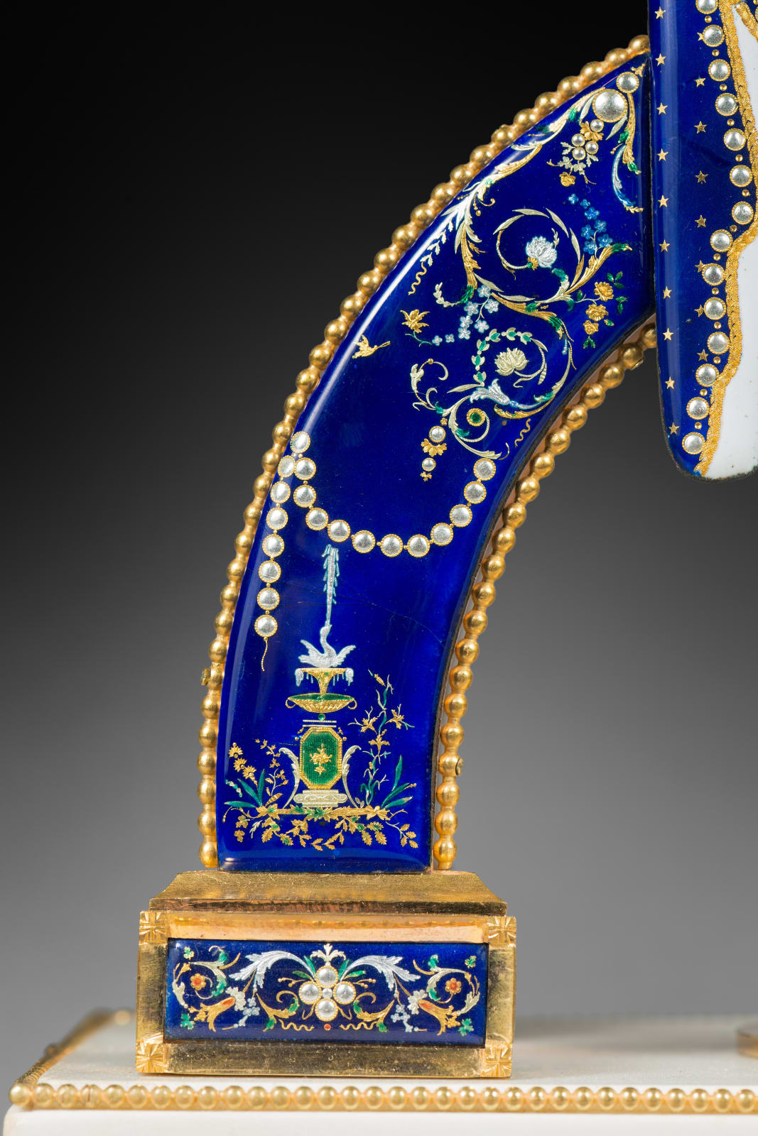 Julien Béliard, A late 18 th Century striking skeleton clock with Revolutionary time and remontoire by Julien Beliard, the enamels by Joseph Coteau, Paris, date 1794