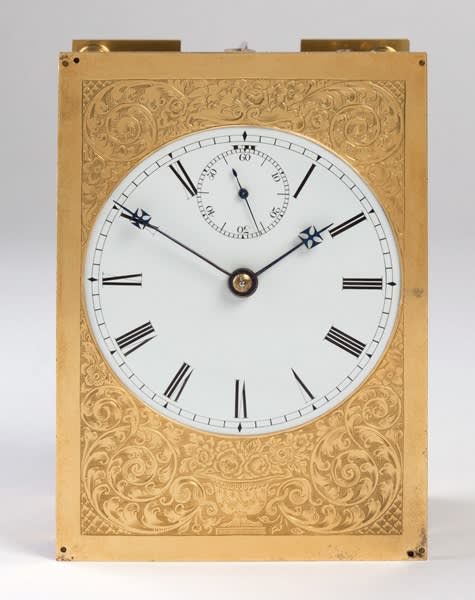 John Barwise , A striking carriage clock by John Barwise, London, date circa 1840