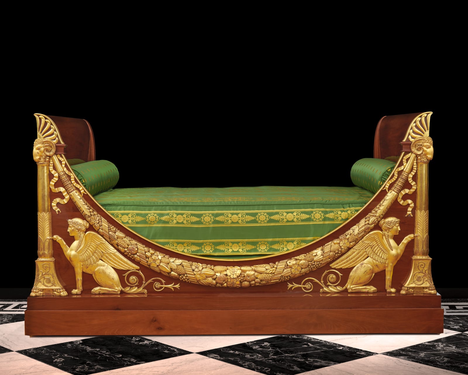 Jacob Frères, A highly important Directoire lit en bateau by Jacob Frères, Paris, date 1800