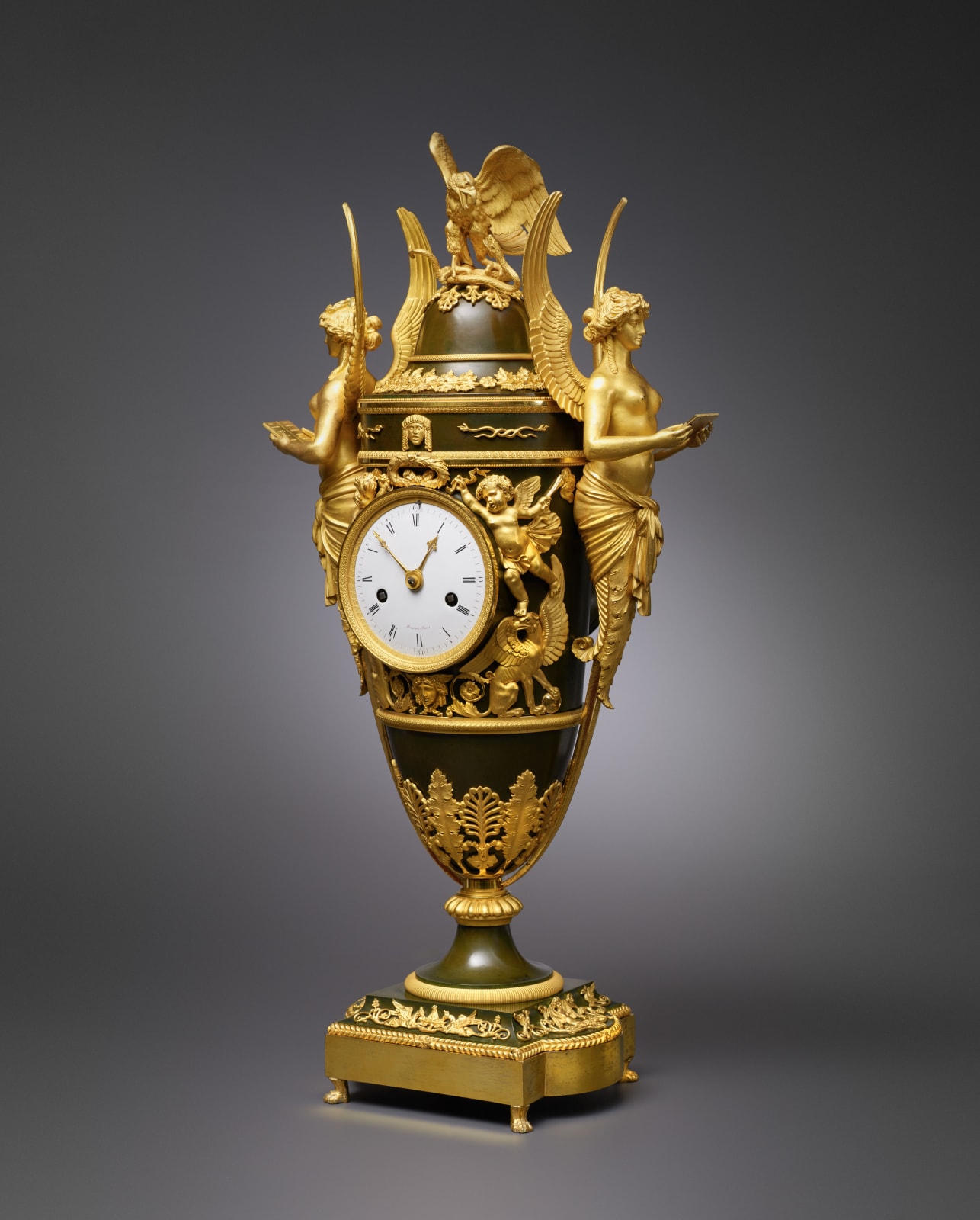 Charles-Guillaume Hautemanière, An Empire Pendule ‘aux Victoires’ by Charles-Guillaume Hautemanière, Paris, date circa 1805-10