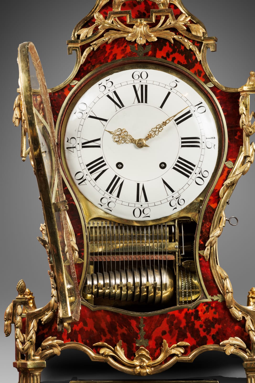 Denis-Frédéric Dubois , A Louis XV musical grand cartel clock with bracket by Denis-Fréderic Dubois, Paris, date circa 1765-70