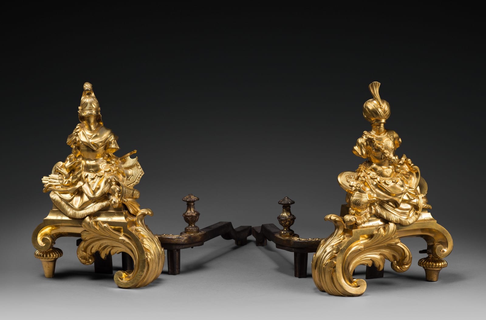 Unknown, A pair of Louis XV chenets, Paris, date circa 1750