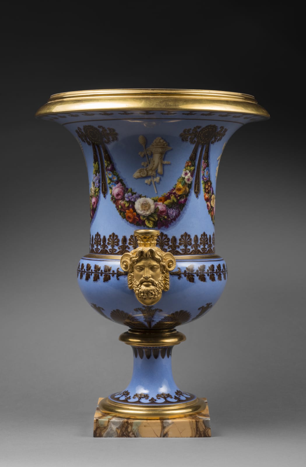 Sèvres, A pair of Restauration Sèvres Medici vases, Paris, date circa 1823