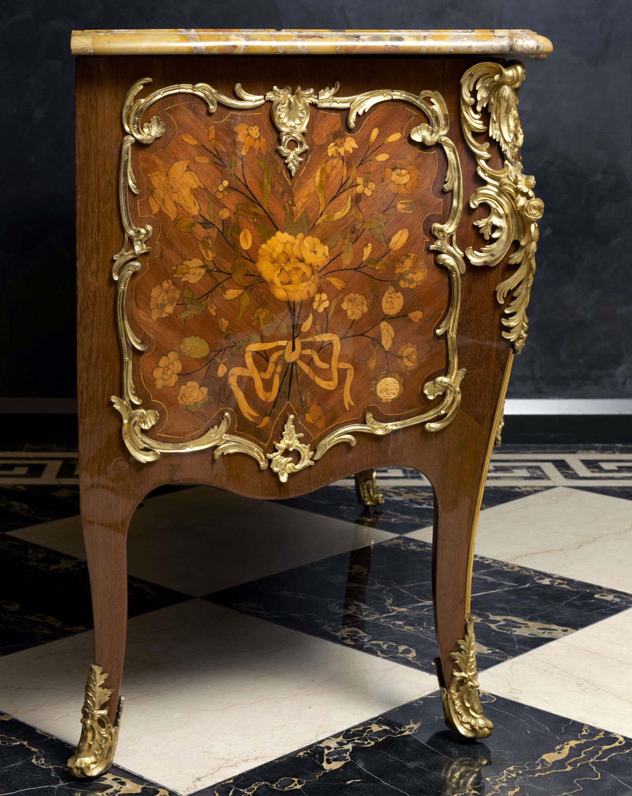 Pierre Fléchy, A Louis XV bombé commode by Pierre Fléchy, Paris, date circa 1760