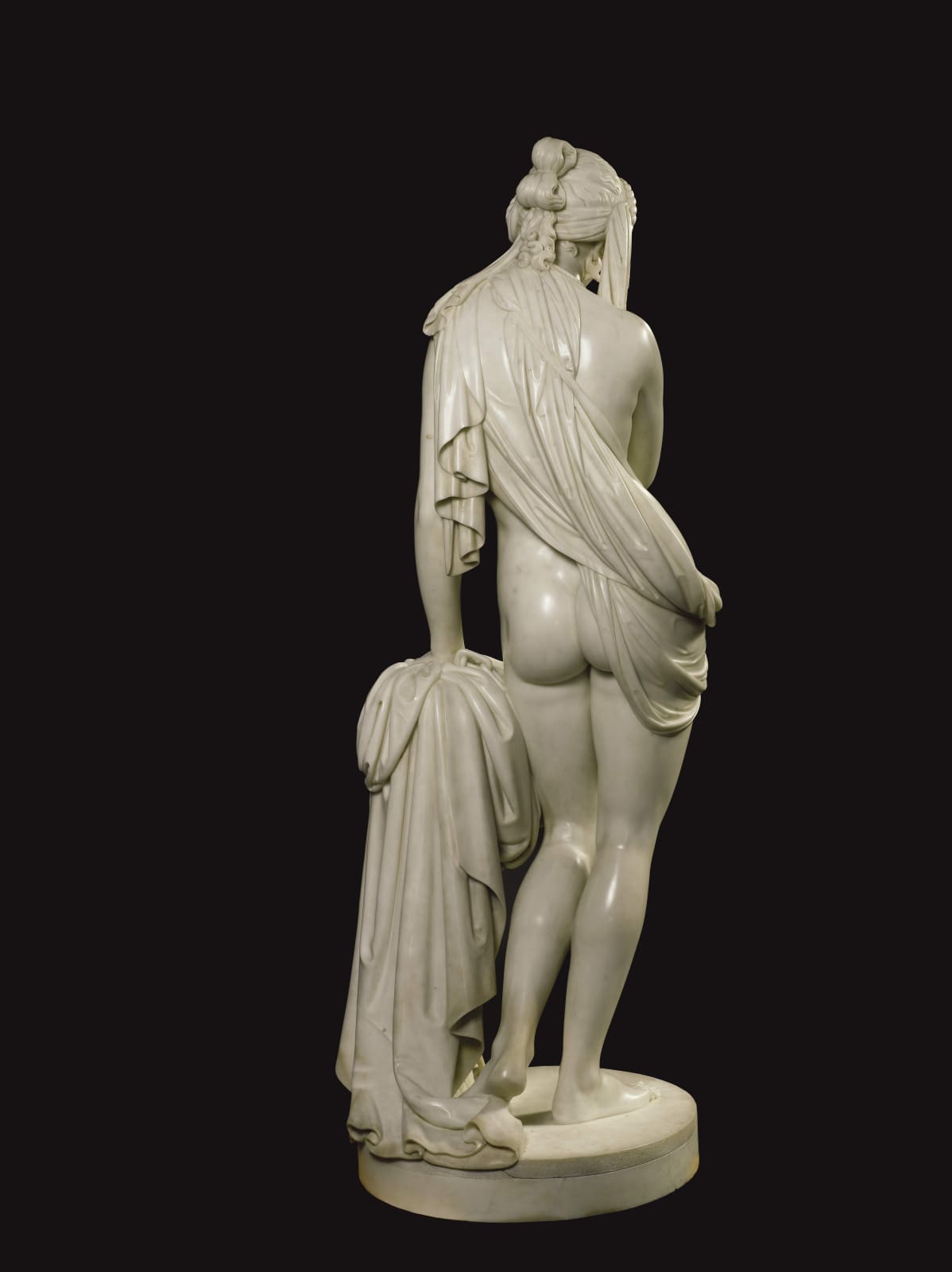 Scipione Tadolini , A Classical statue of The Greek Slave or La Schiava Greca by Scipione Tadolini, Rome, dated 1860