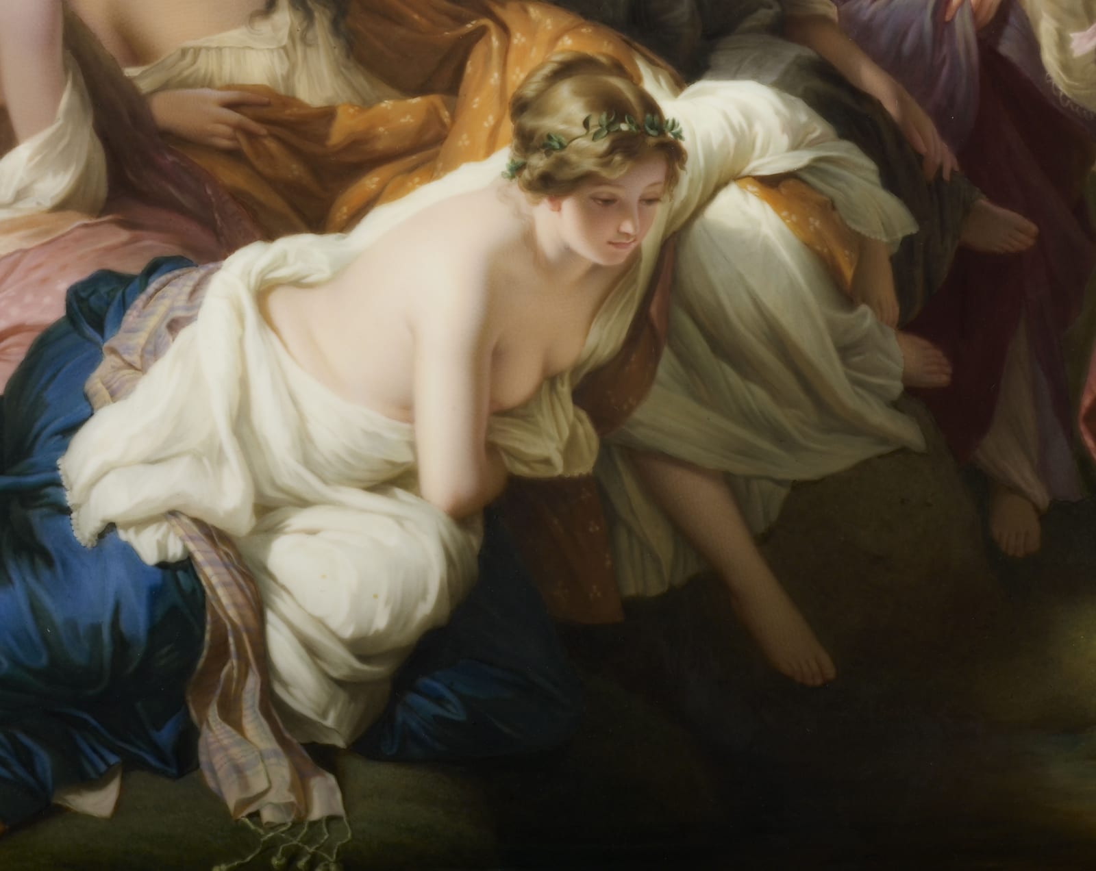 K.P.M. Königliche Porzellan-Manufaktur, A mid nineteenth century K.P.M. plaque painted by Eduard Schade, German, either Stuttgart or Berlin, date circa 1855