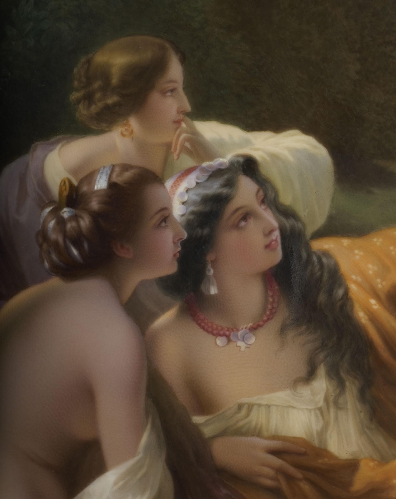 K.P.M. Königliche Porzellan-Manufaktur, A mid nineteenth century K.P.M. plaque painted by Eduard Schade, German, either Stuttgart or Berlin, date circa 1855