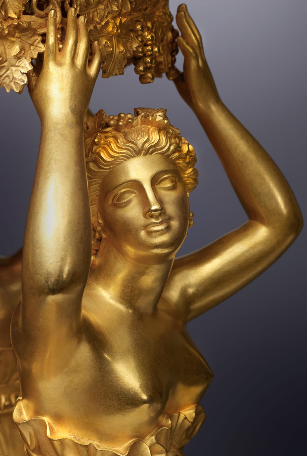 Pierre-Philippe Thomire (attributed to), An Empire gilt bronze figural centrepiece with a detachable twelve-light candelabra ring attributed to Pierre-Philippe Thomire , Paris, date circa 1810-15