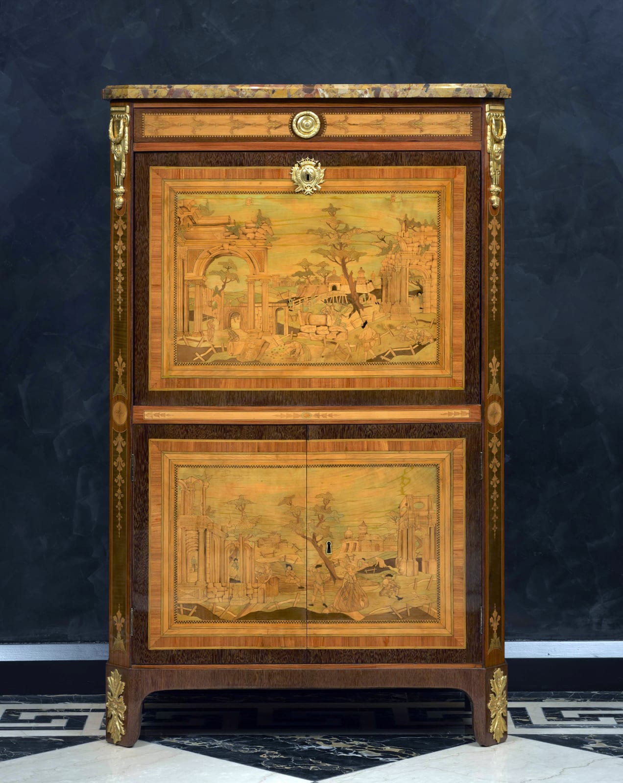 Nicolas Petit , A Louis XVI secrétaire à abattant by Nicolas Petit , Paris, date crca 1775