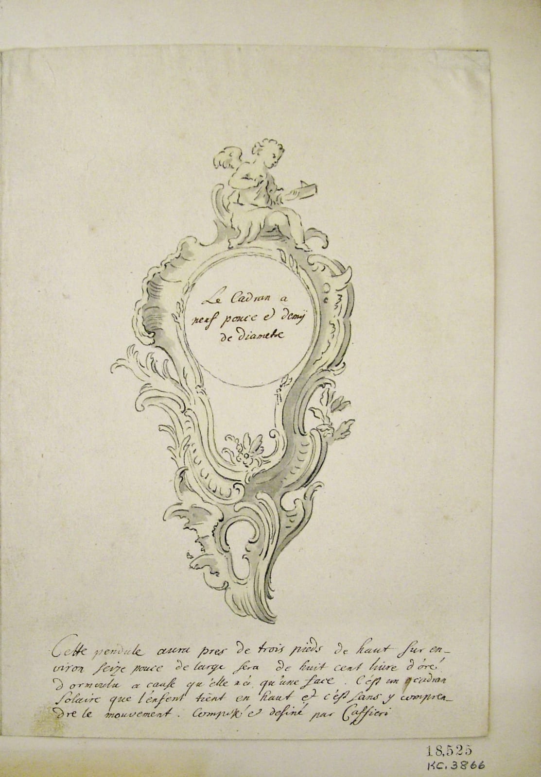 Julien Le Roy , A Louis XV cartel clock by Julien Le Roy, the case almost certainly by Jacques Caffiéri , Paris, date circa 1745-49