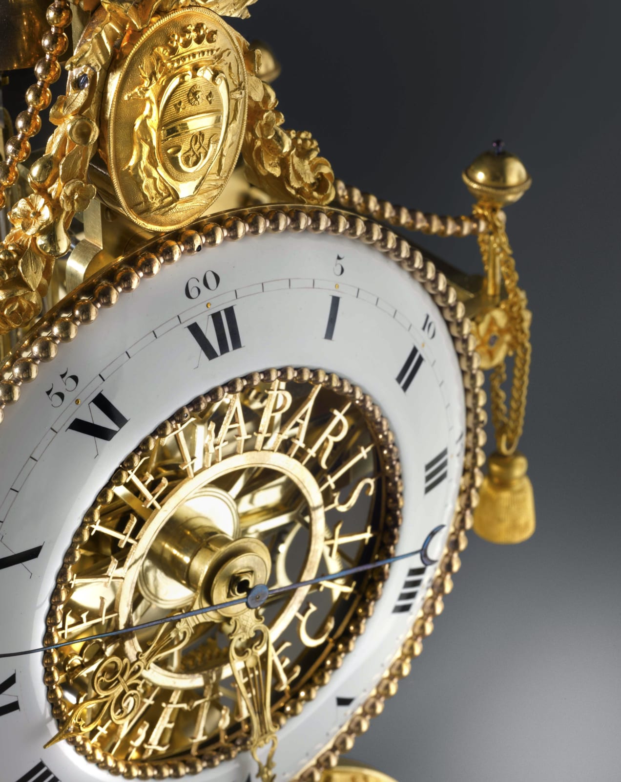 N. J. Bellet , A Directoire skeleton clock, by N. J. Bellet, Paris, date circa 1795