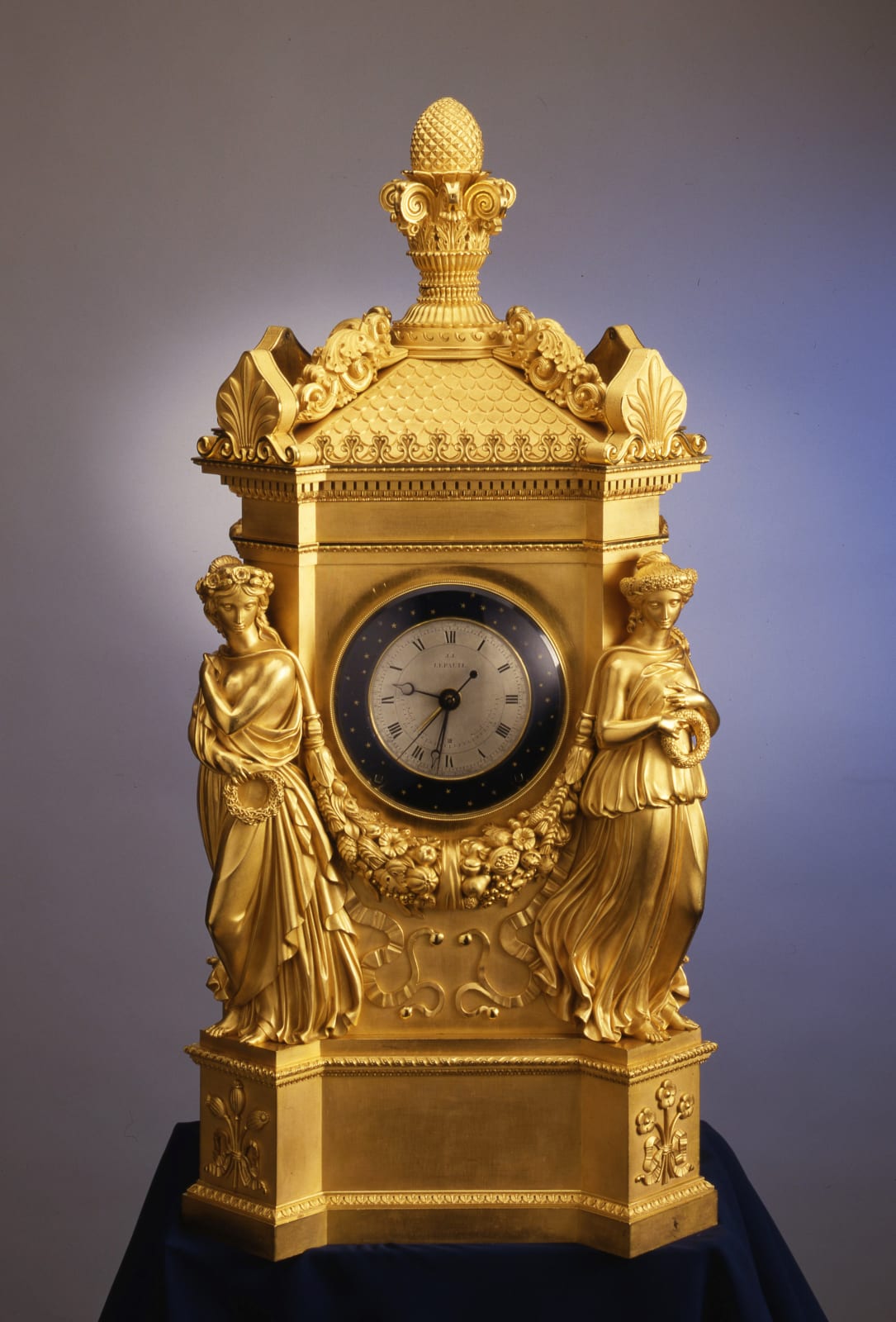 Jean-Joseph Lepaute, An Empire astronomical clock by Jean Joseph Lepaute, Paris, dated 1808
