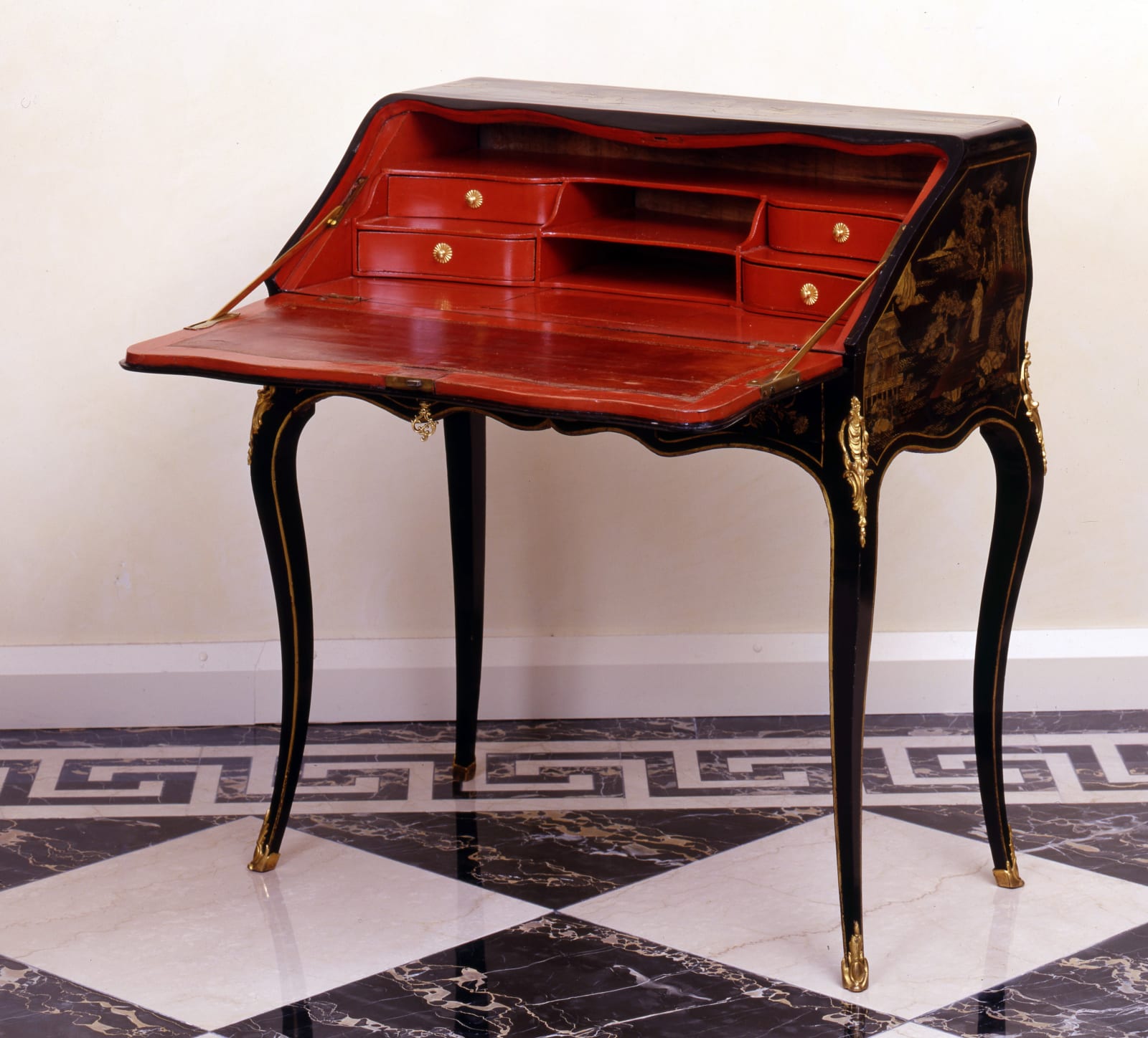 Charles Chevallier, A Louis XV bureau de pente by Charles Chevallier, Paris, date circa 1750