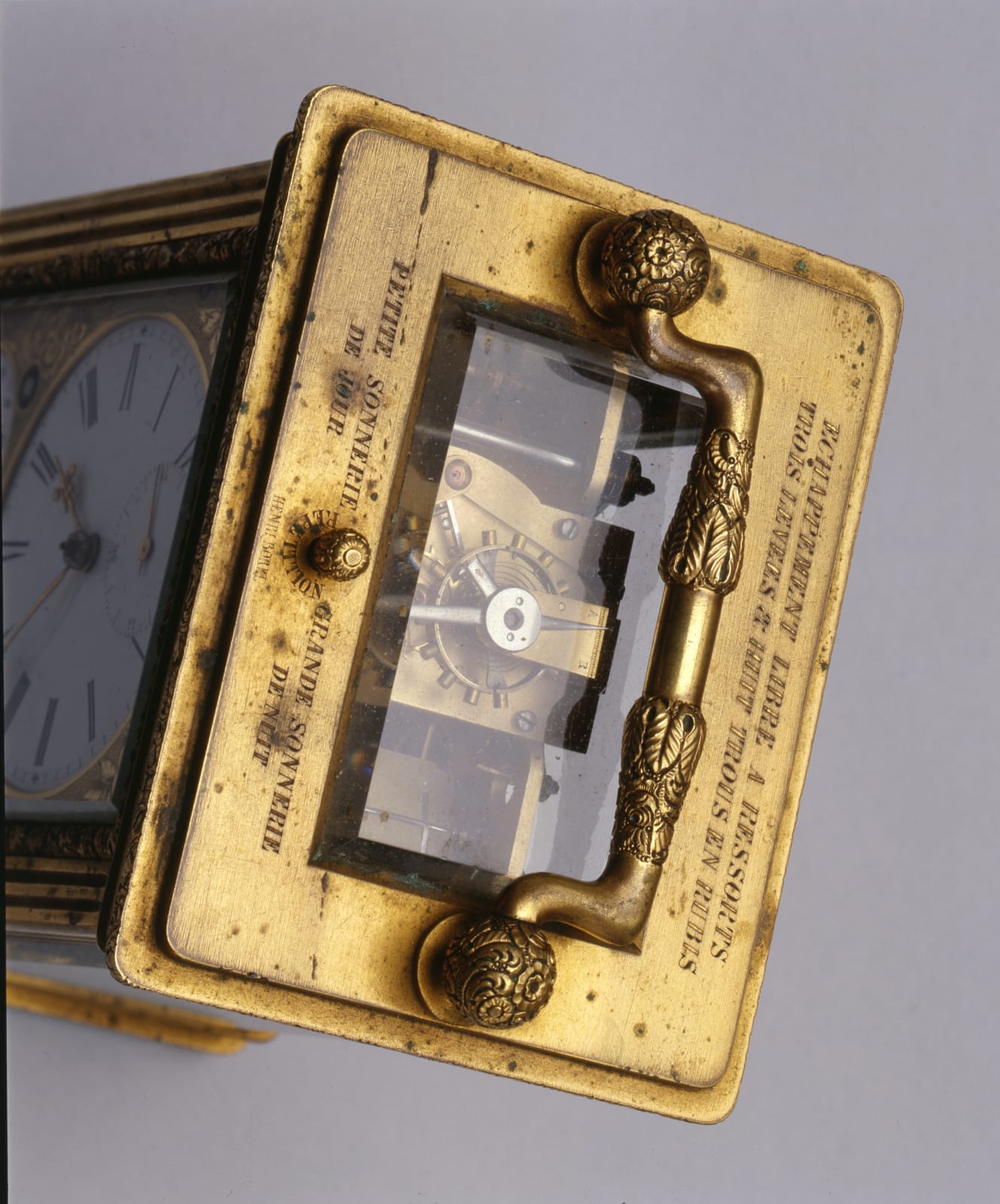 Frédéric-Alexander Courvoisier, An early nineteenth century Swiss gilt brass Grande Sonnerie carriage clock, by Frédéric-Alexander Courvoisier, Switzerland, date circa 1830-35