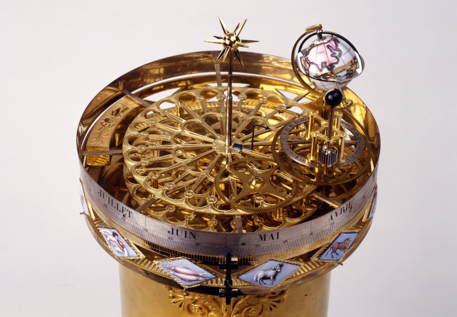 François Ducommun, An early 19th Century Swiss planetarium clock, by François Ducommun, Switzerland, date circa 1810