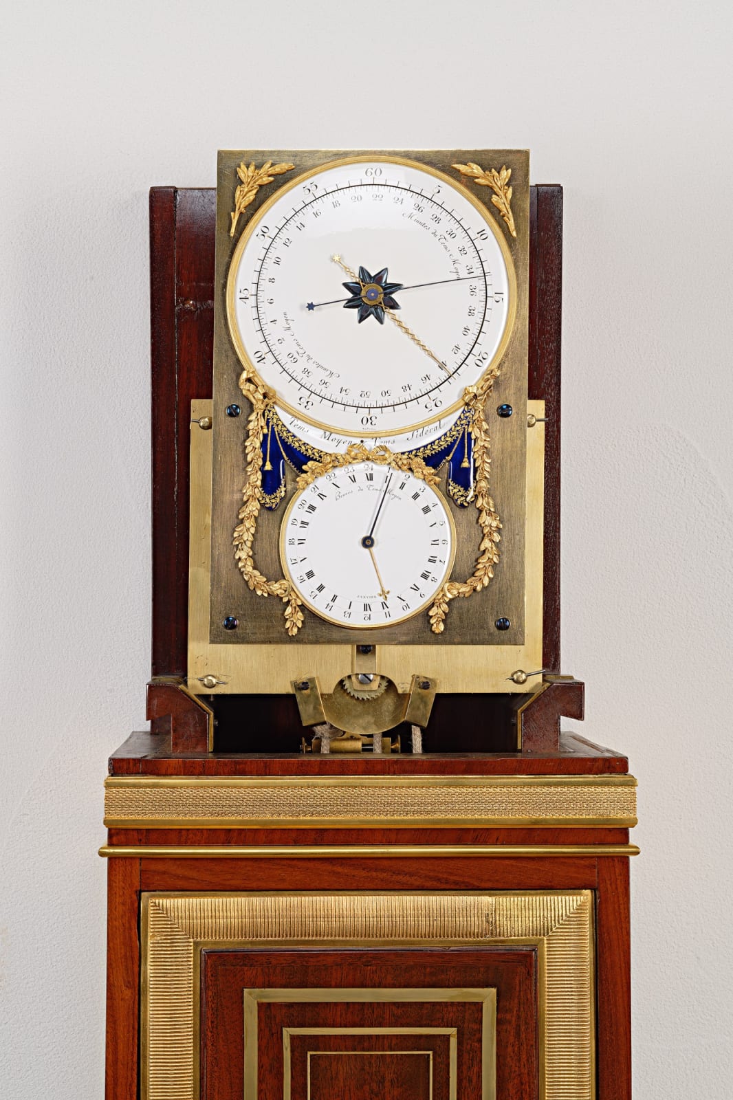 Antide Janvier, A month going longcase regulator with mean and sidereal time by Antide Janvier, No. 215, Paris, dated 1795