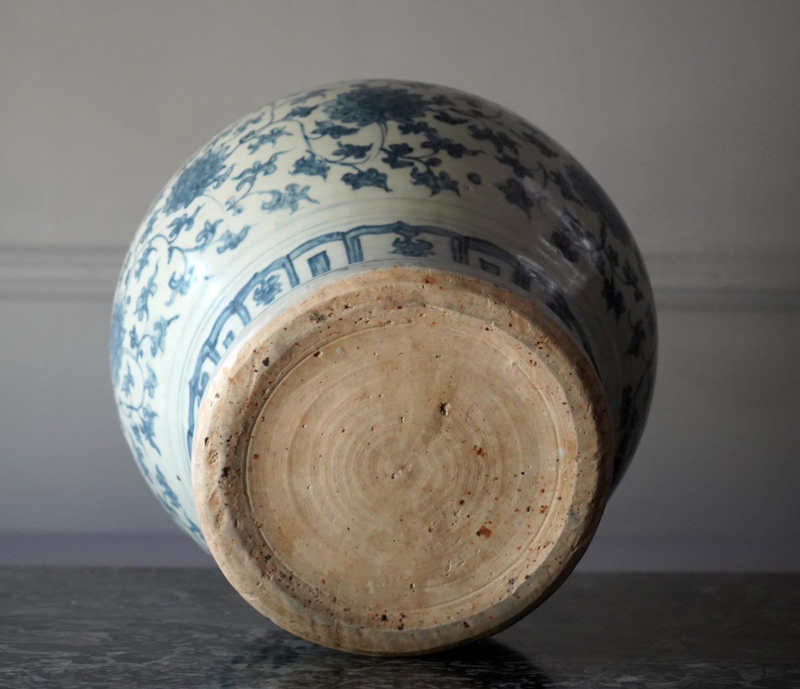 Unknown, A large underglaze blue baluster Jar, Ming Dynasty, date circa 1500.