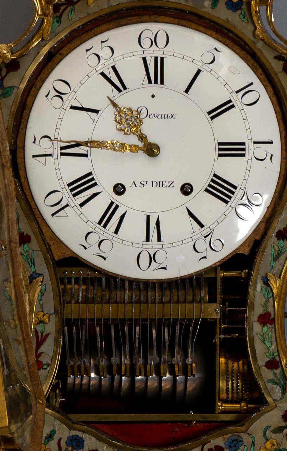 Devaux à St Diez, Late Louis XV Grand Cartel with musical movement, circa 1770