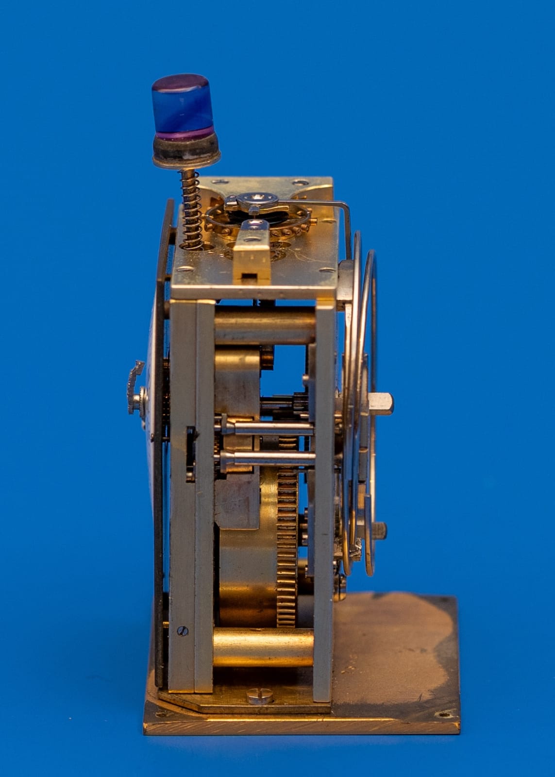 Cartier, AN ART DECO SILVER AND ENAMEL CARTIER TRAVELLING CLOCK, France, most probably Paris, date circa 1910-20