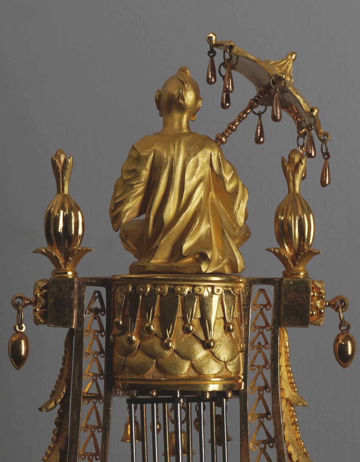Joseph-Charles-Paul Bertrand, A Louis XVI figural lyre clock of eight day duration by Joseph-Charles-Paul Bertrand, Paris, date circa 1785