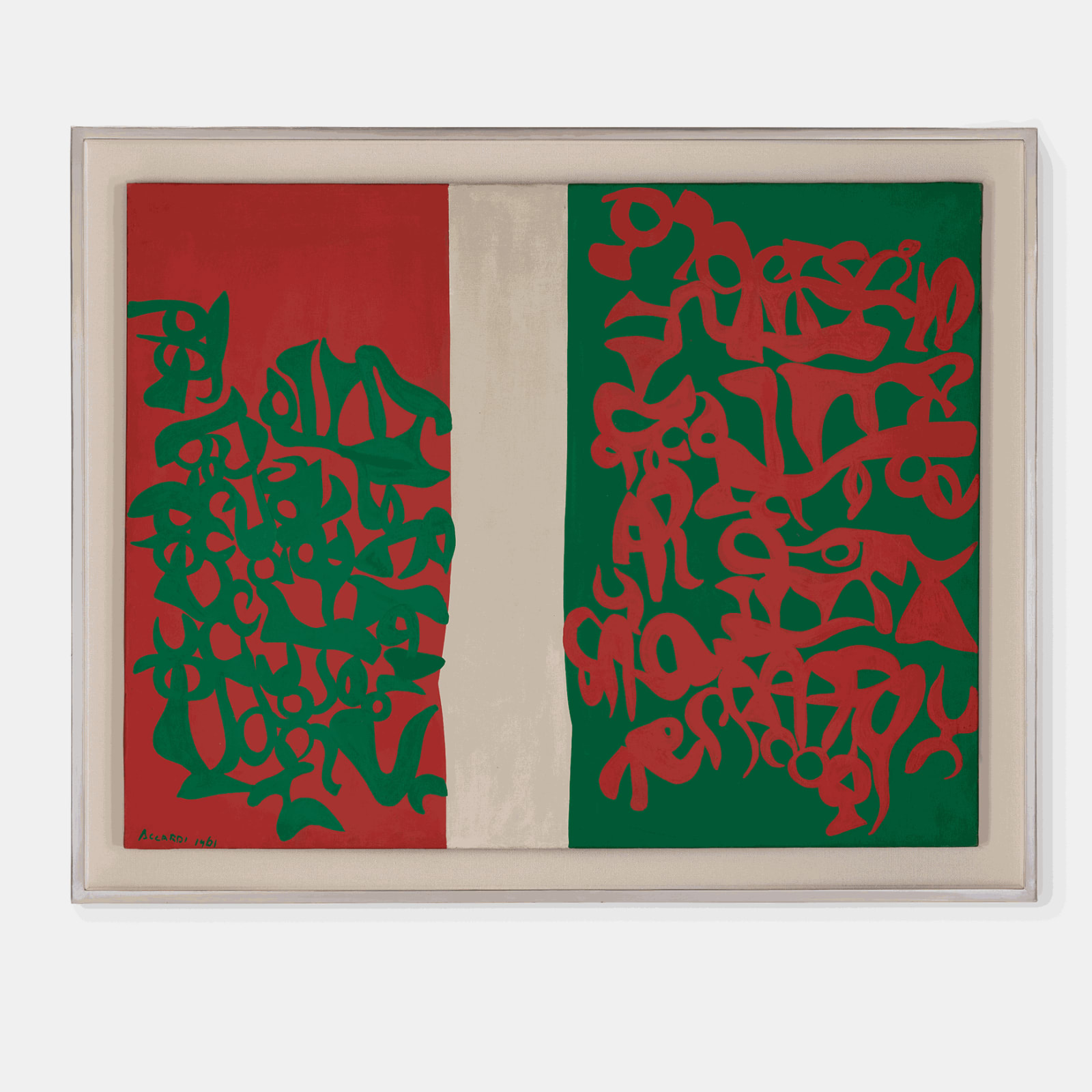 Carla Accardi, Omaggio al centenario (Centenary tribute), 1961