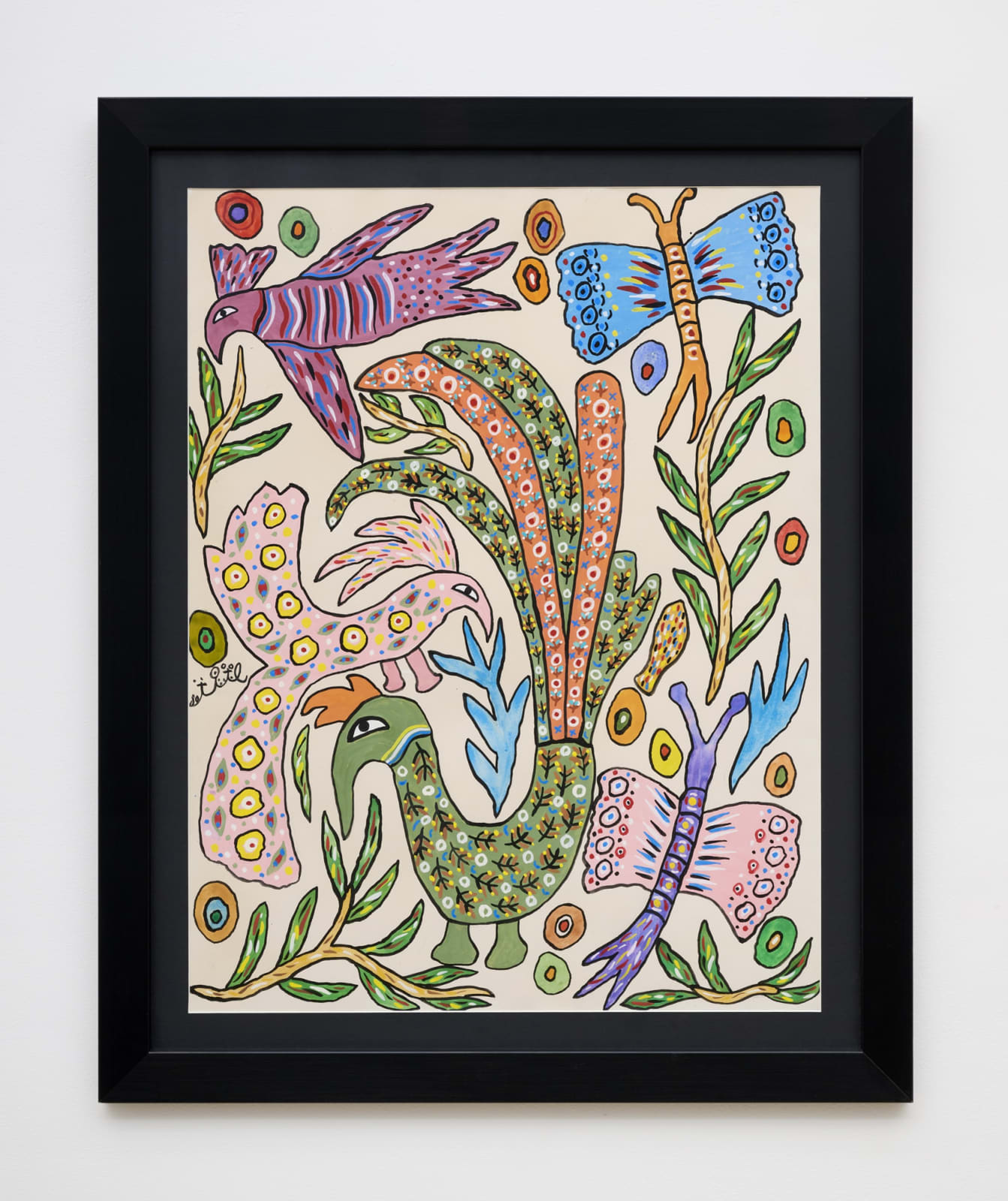 Baya, Farfalle e pavoni [Butterflies and peacocks], 1980