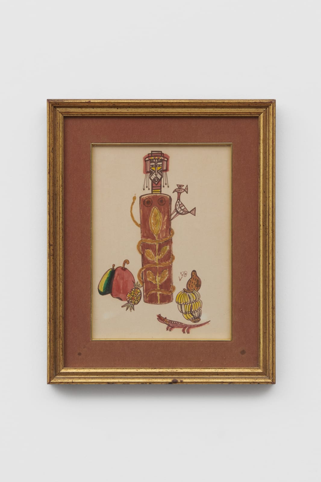 Bertina Lopes, Untitled (Idol with Fruit and Crocodile), 1976