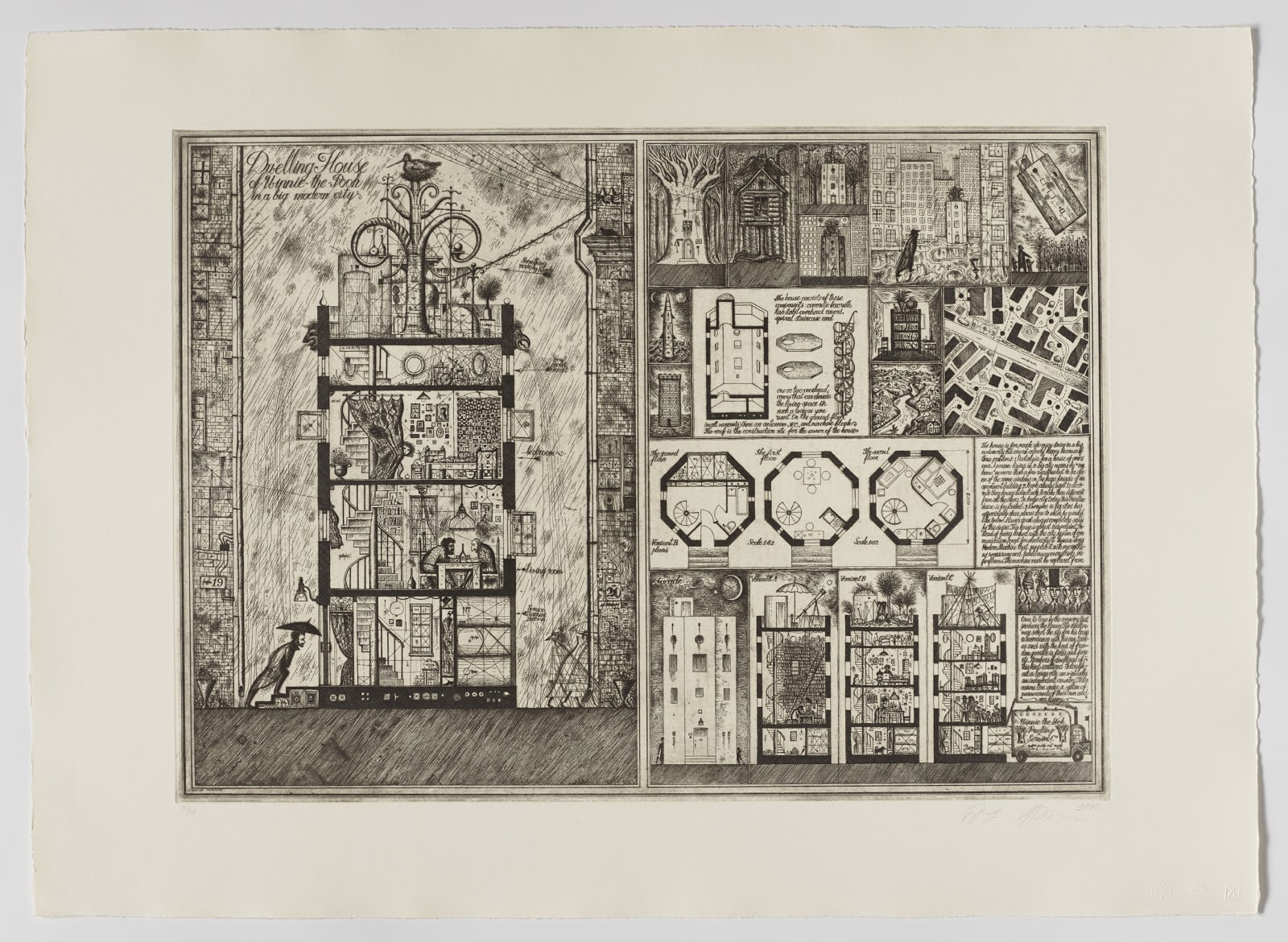Alexander Brodsky, Dwelling House of Winnie the Pooh, 1989/1990 Collaboration with Ilya UTKIN