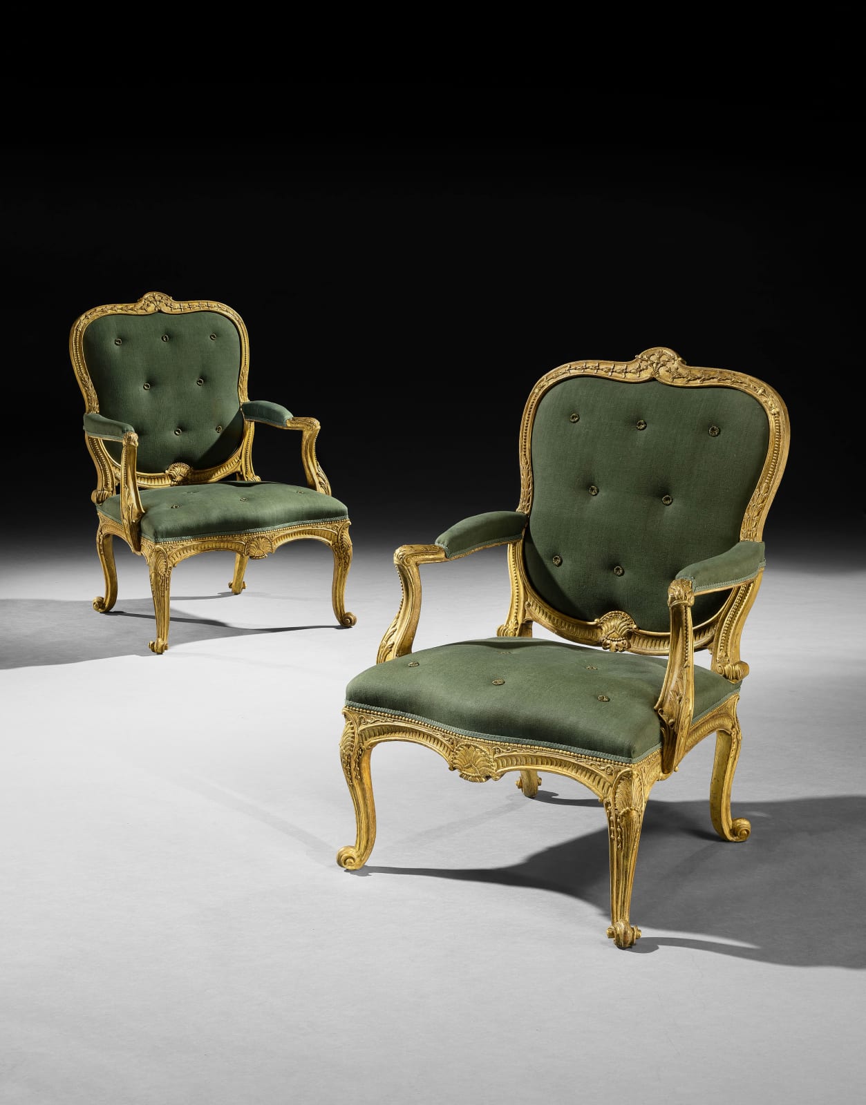THE NUNEHAM PARK CHAIRS, DESIGNED BY JAMES 'ATHENIAN' STUART AND ATTRIBUTED TO JOHN GORDON, ENGLISH, C. 1760 - 64