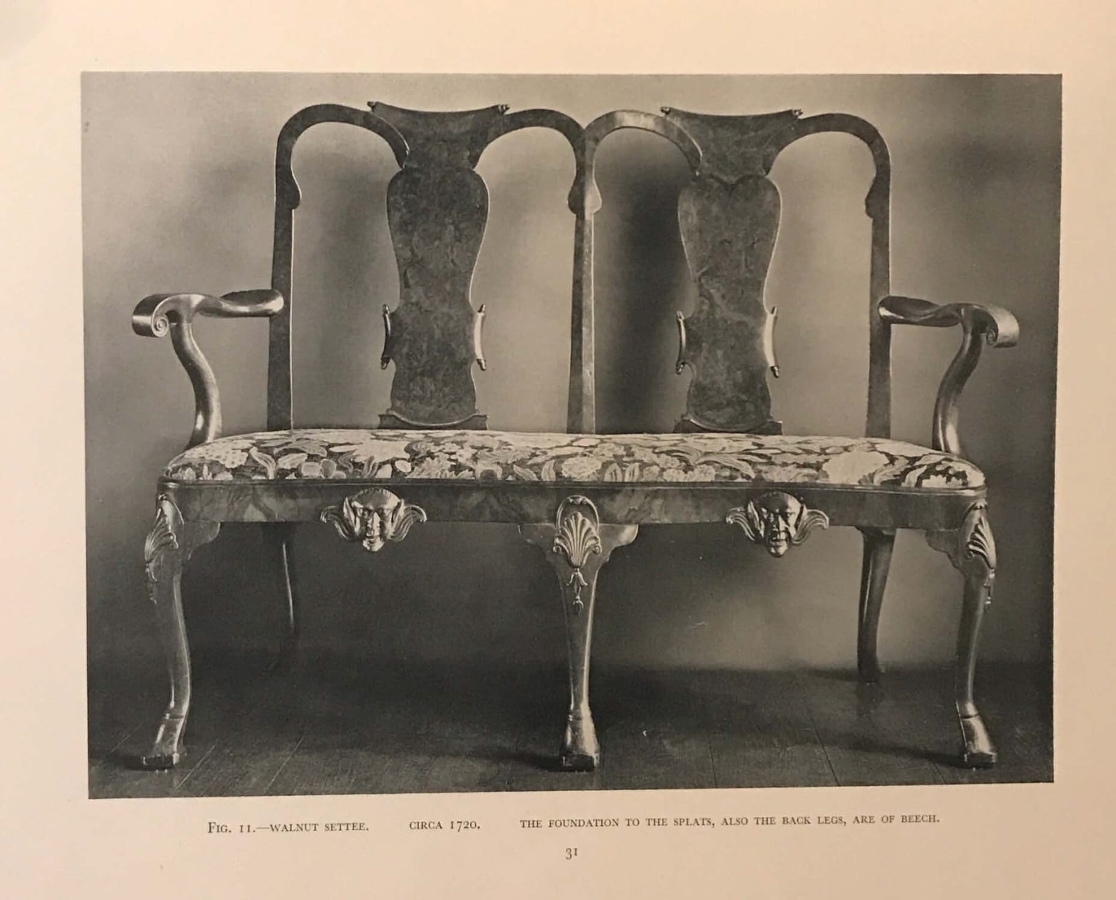 A GEORGE II CARVED WALNUT SIDE TABLE ATTRIBUTED TO GILES GRENDEY, ENGLISH, CIRCA 1740