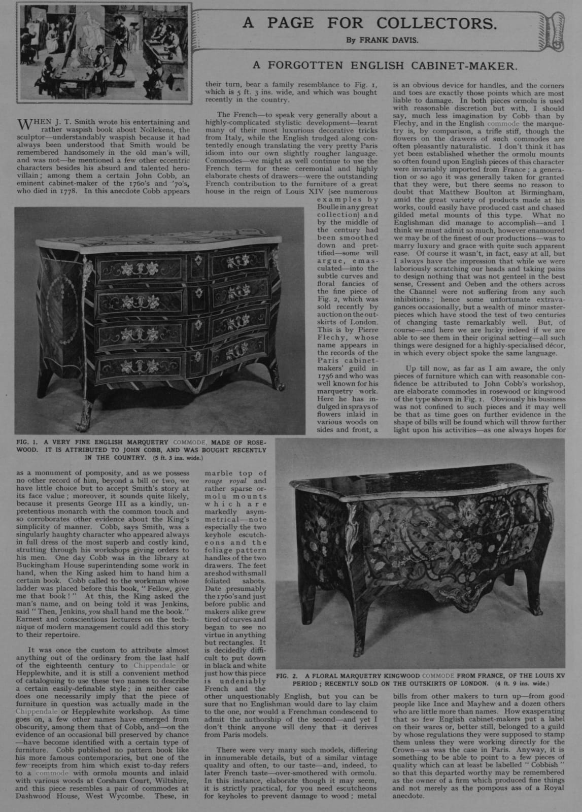 A GEORGE III MARQUETRY COMMODE ATTRIBUTED TO PIERRE LANGLOIS, ENGLISH, CIRCA 1765 - 70