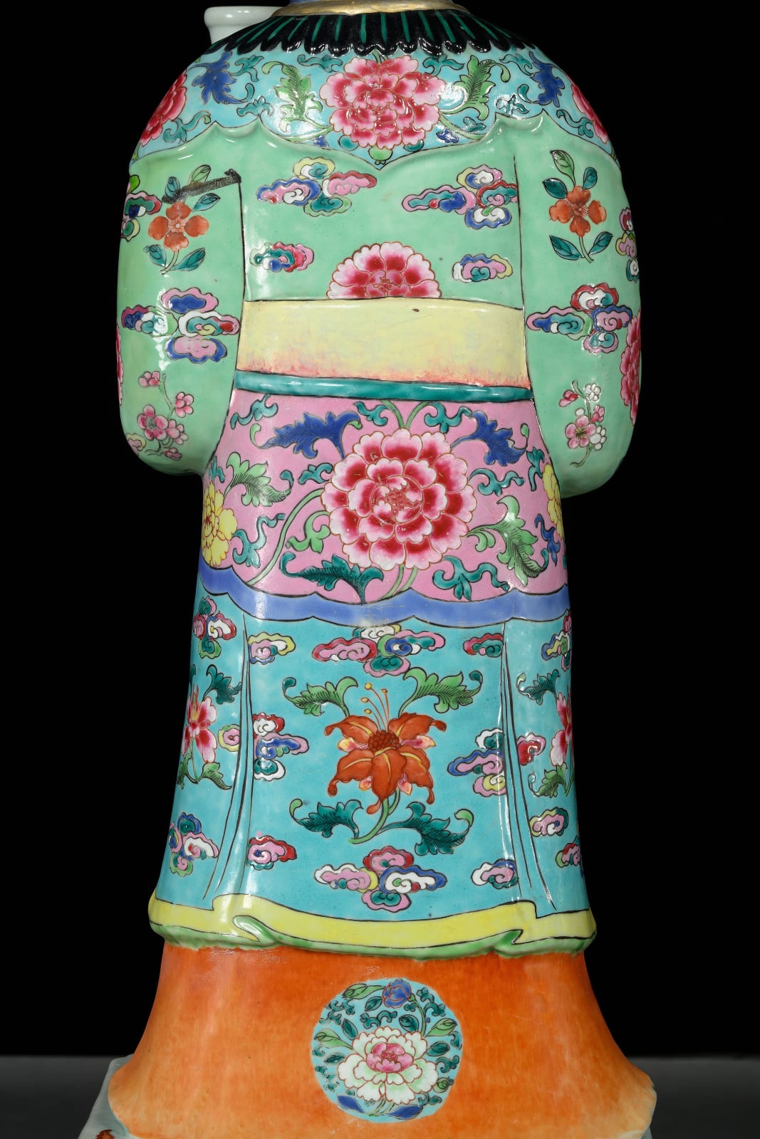 GROUP OF FOUR FAMILLE ROSE FIGURES OF TWO LADIES AND TWO BOYS, CHINA, QING DYNASTY, YONGZHENG (1722 - 35) - QIANLONG PERIOD (1736 - 95), C. 1730 - 40