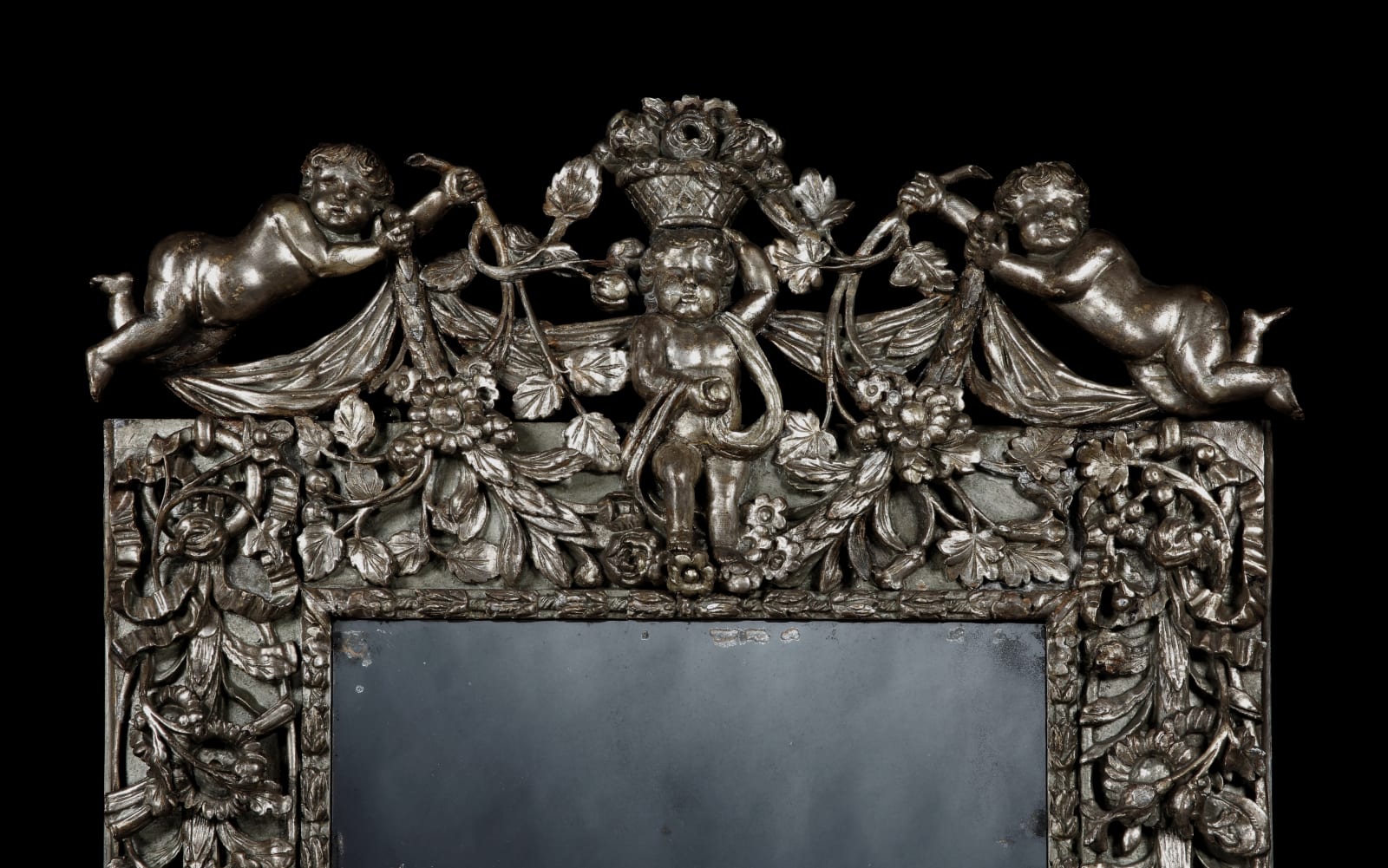 THE HAMSTERLEY HALL SILVERED MIRROR, ENGLIAND, C. 1670-85