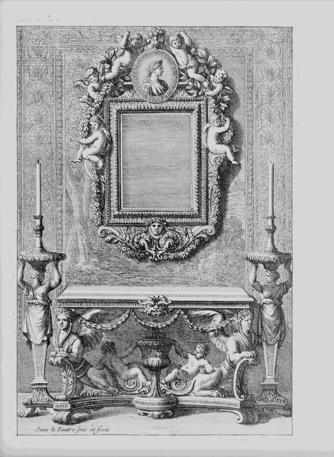 THE HAMSTERLEY HALL SILVERED MIRROR, ENGLIAND, C. 1670-85