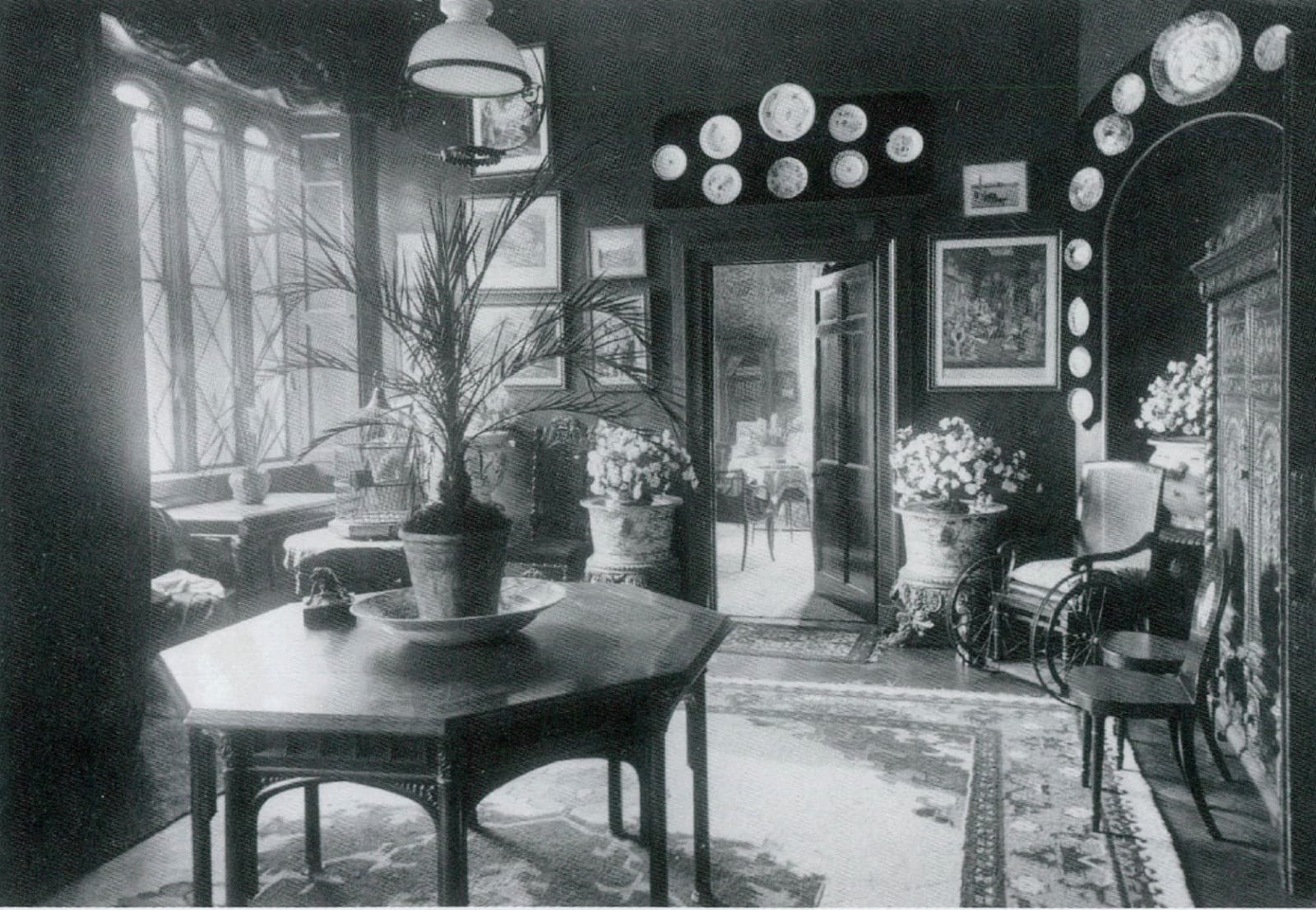 The Bridehead Library Table: A William IV Gothic revival Oak Library table, English, circa 1830