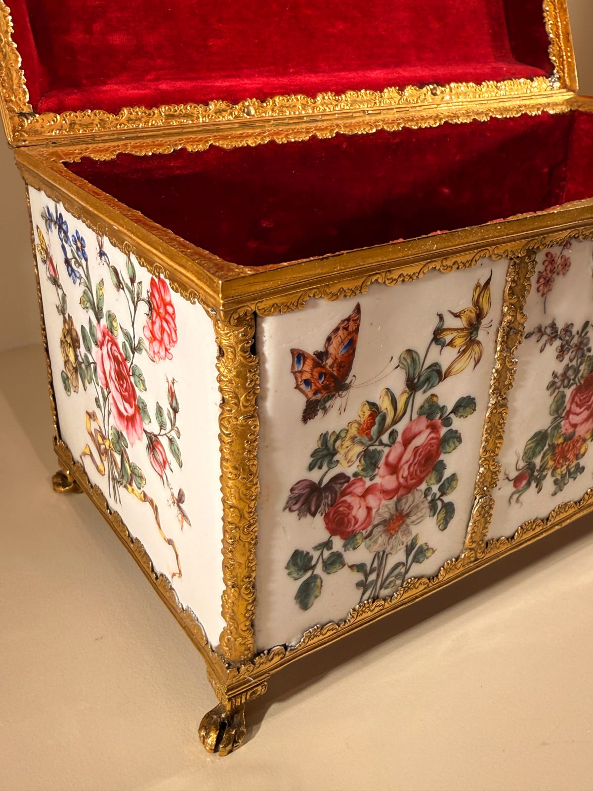 An English Enamel Casket, English, circa 1752-1755