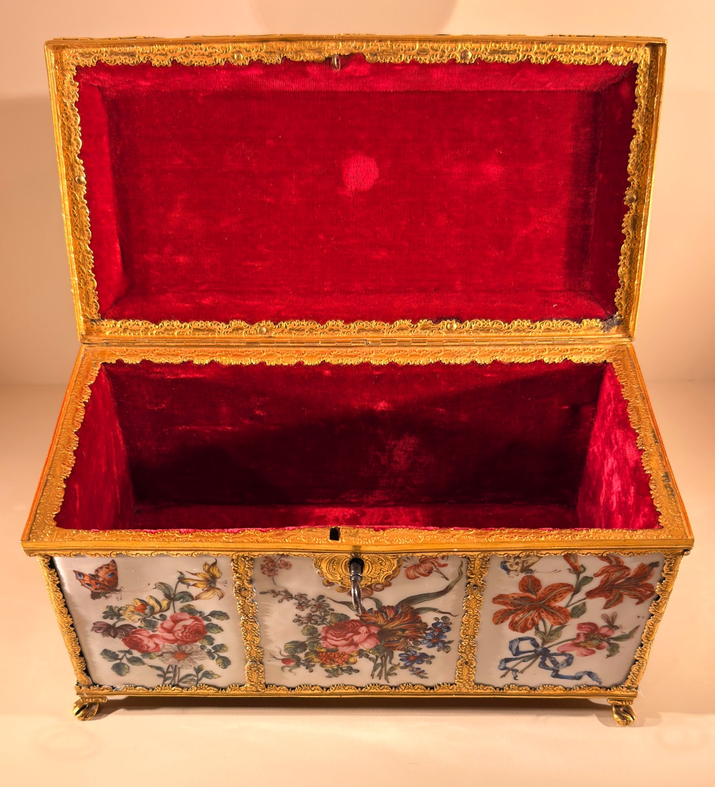 An English Enamel Casket, English, circa 1752-1755