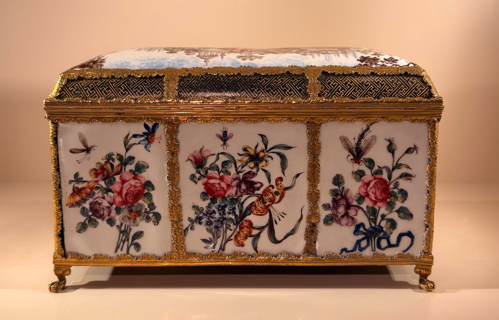 An English Enamel Casket, English, circa 1752-1755