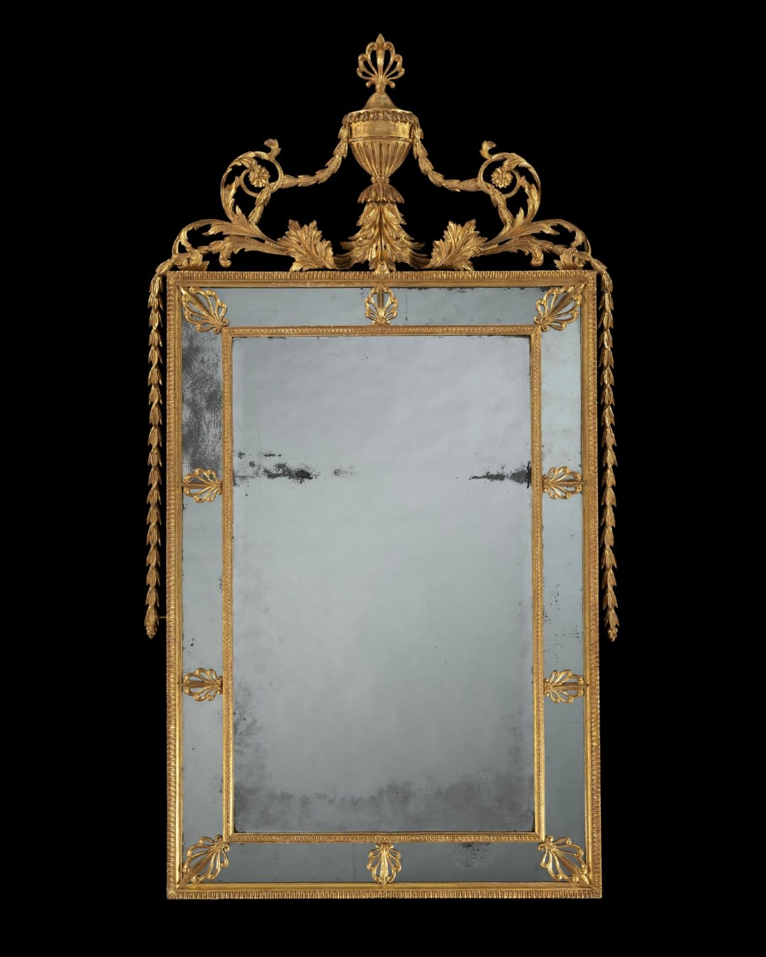 A GEORGE III GILTWOOD MIRROR DESIGNED BY ROBERT ADAM, English, circa 1775