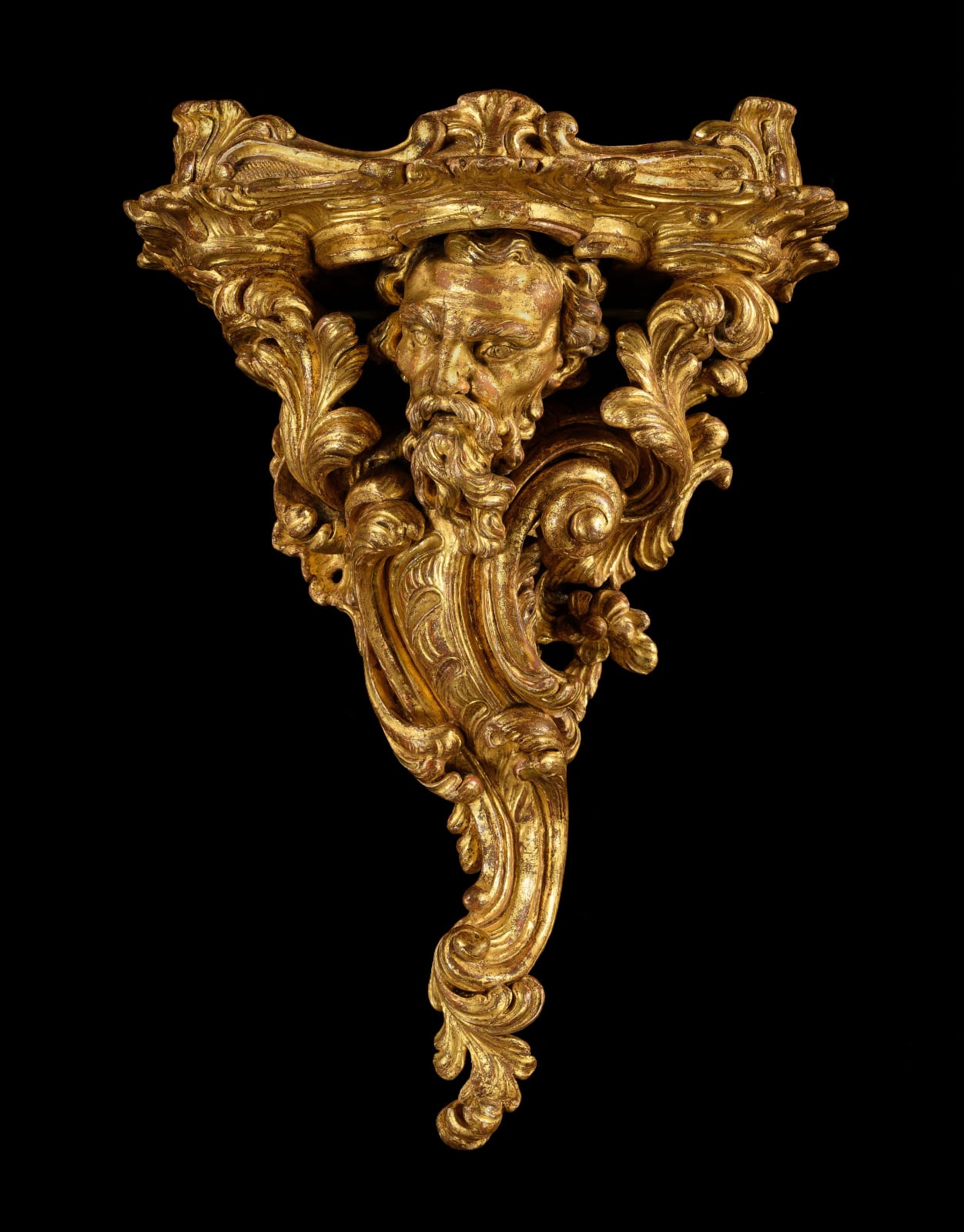A GEORGE II GILTWOOD WALL BRACKET ATTRIBUTED TO MATTHIAS LOCK, Englsih, circa 1755