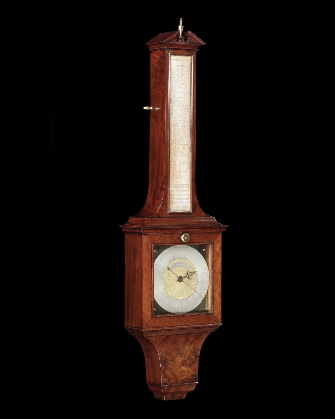 A GEORGE III BAROMETER BY GEORGE ADAMS, English, circa 1765